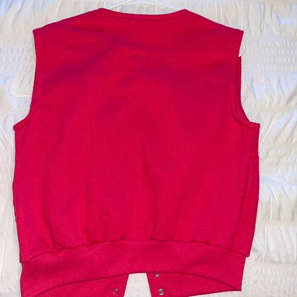 VINTAGE RED ADIDAS VEST - Picture 3 of 4